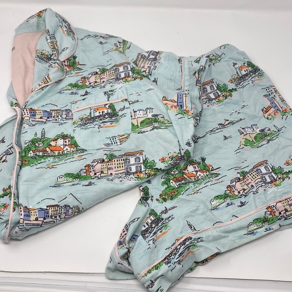 Sleep Sense Intimates & Sleepwear Sleep Sense Pajama Set Shorts Button Down Top Poshmark